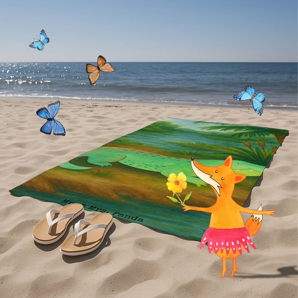 70 x 140 ręcznik Krokodyl Design Zwierzeta morskie, Morze, Wakacje