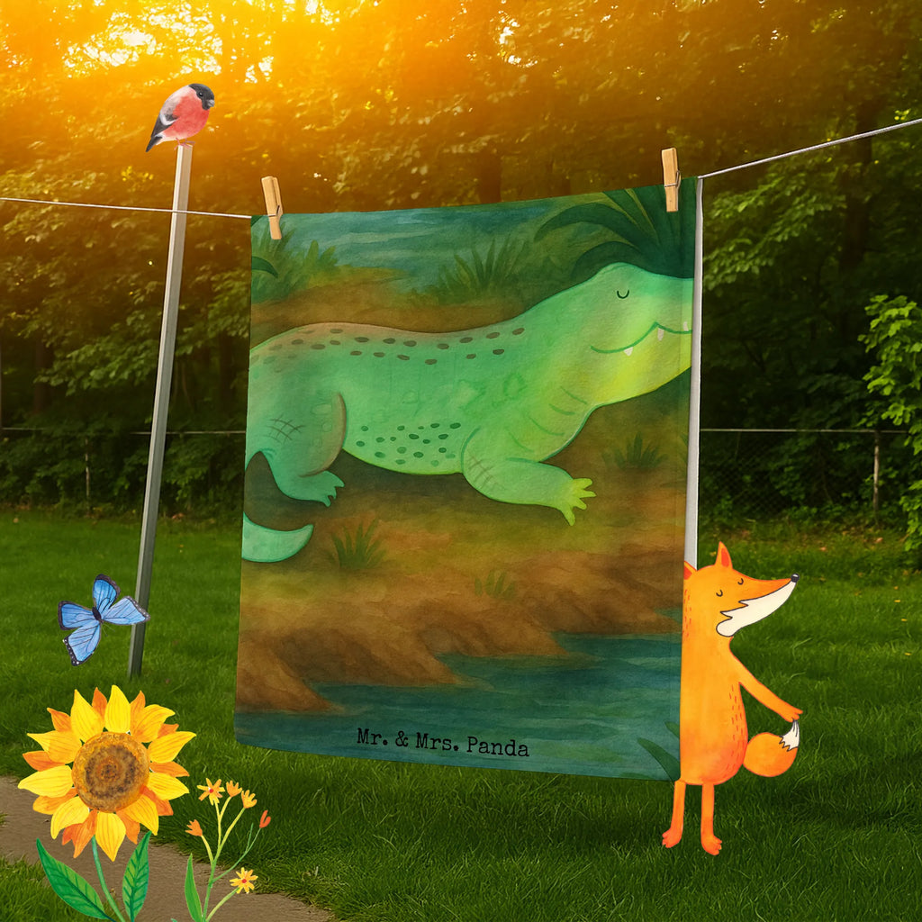 70 x 140 ręcznik Krokodyl Design Zwierzeta morskie, Morze, Wakacje