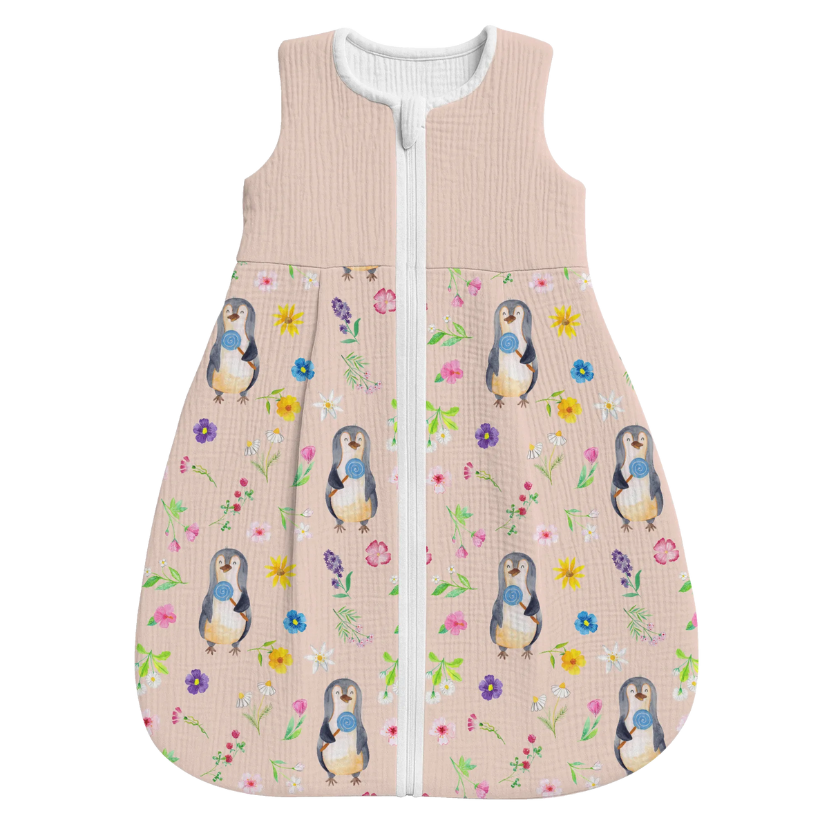 Schlafsack Baby Pinguin Lolli Muster Schlafsack Baby, Babyschlafsack, Pinguin, Ganove, Gauner, Rabauke, Lolli, Pinguine, Rebell, Spruch, Blödsinn, Süßigkeiten
