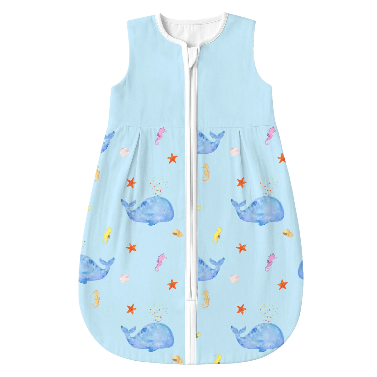 Schlafsack Baby Wal Konfetti Muster Schlafsack Baby, Babyschlafsack, Meer, Meerestiere, Urlaub, Motivation, Lebensabschnitt, Abnehmen, Konfetti, Diät, Geburtstag, Neustart, Neuanfang, Trennung, Wale, Wal