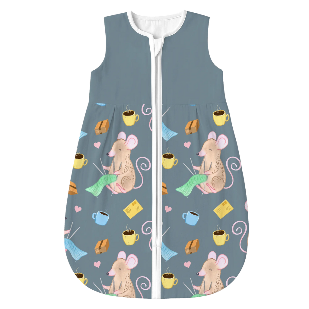 Schlafsack Baby Maus Stricken Muster, DIY, Babyschlafsack, Geschenk