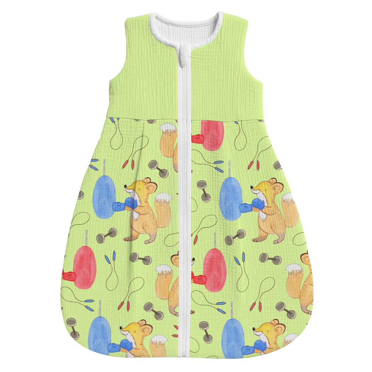 Schlafsack Baby Fuchs Boxen Muster Babyschlafsack, Schlafsack Baby, Geschenk, Sport, Sportart, Hobby, Schenken, Danke, Dankeschön, Auszeichnung, Gewinn, Sportler, Boxkampf, Boxtraining, Boxen