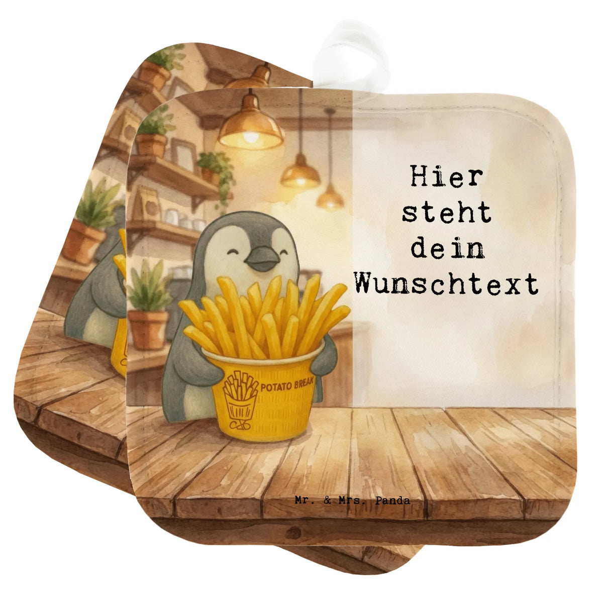 Personalisierte Topflappen Pinguin Pommes Eimer Design Topflappen Set Personalisiert, Topfhandschuhe personalisiert, Topflappen Personalisiert, Küchentextilien personalisiert, Topfhandschuhe mit Namen, Personalisierte Topfhandschuhe, Personalisierte Topflappen, Küchenaccessoires personalisiert, Topflappen selbst gestalten, Küchenzubehör personalisiert, Topflappen bedrucken, Topflappen mit Namen