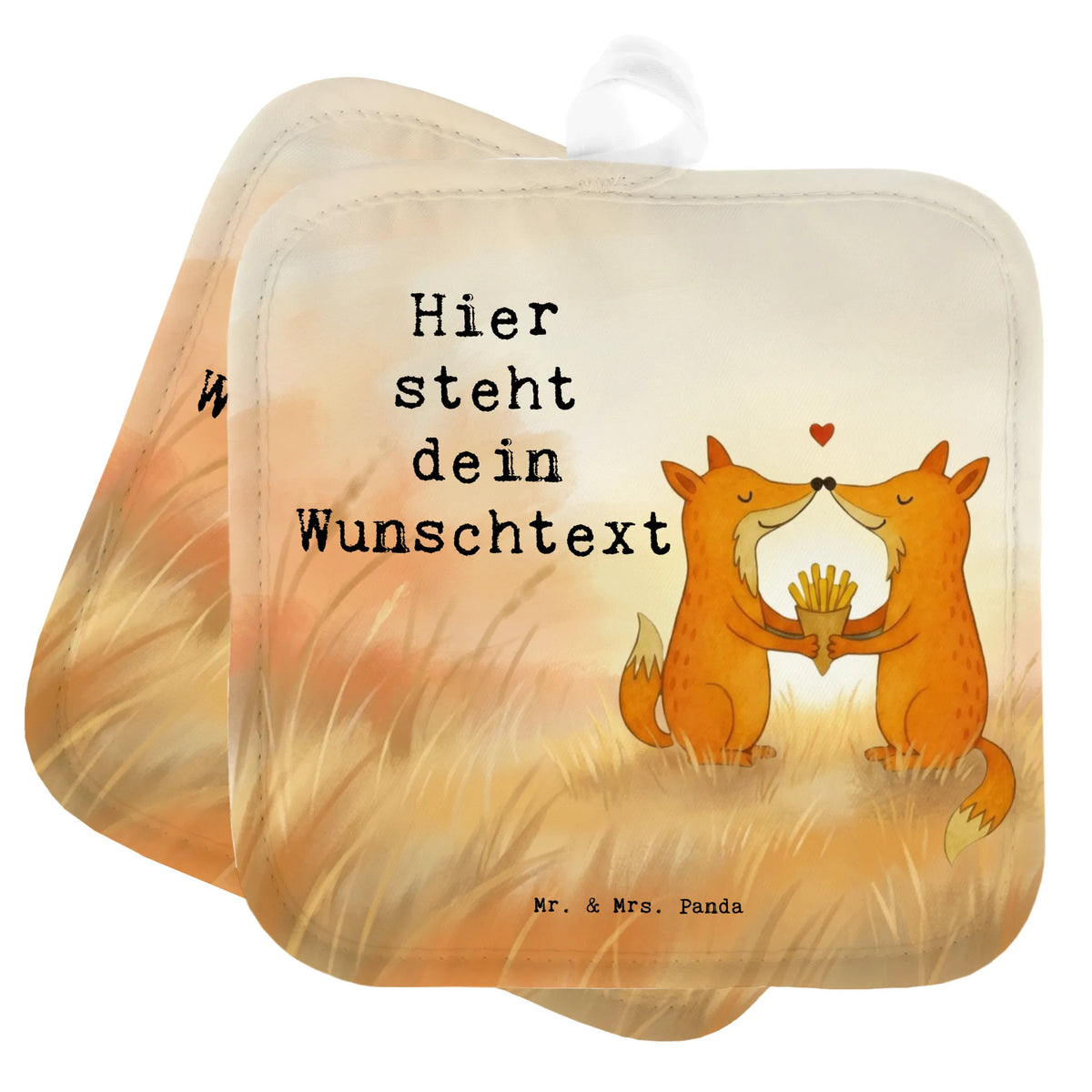 Personalisierte Topflappen Füchse Liebe Pommes Design Topfhandschuhe mit Namen, Küchenzubehör personalisiert, Personalisierte Topfhandschuhe, Topflappen Personalisiert, Küchentextilien personalisiert, Topflappen selbst gestalten, Topflappen mit Namen, Topflappen bedrucken, Personalisierte Topflappen, Topfhandschuhe personalisiert, Topflappen Set Personalisiert, Küchenaccessoires personalisiert