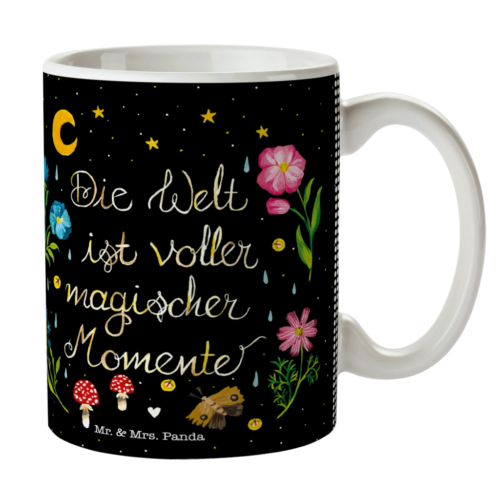 Mug Magic World novelty mug, latte mug, mug with quotes, porcelain mug, office mug, tea mug, custom mug, mug, mug with designs, personalized mug, gift mug, coffee mug, ceramic mug, Nature, joy of life, love, wisdom, flowers, saying beautiful, magic, black, night, motivation, Magic moments, saying positive