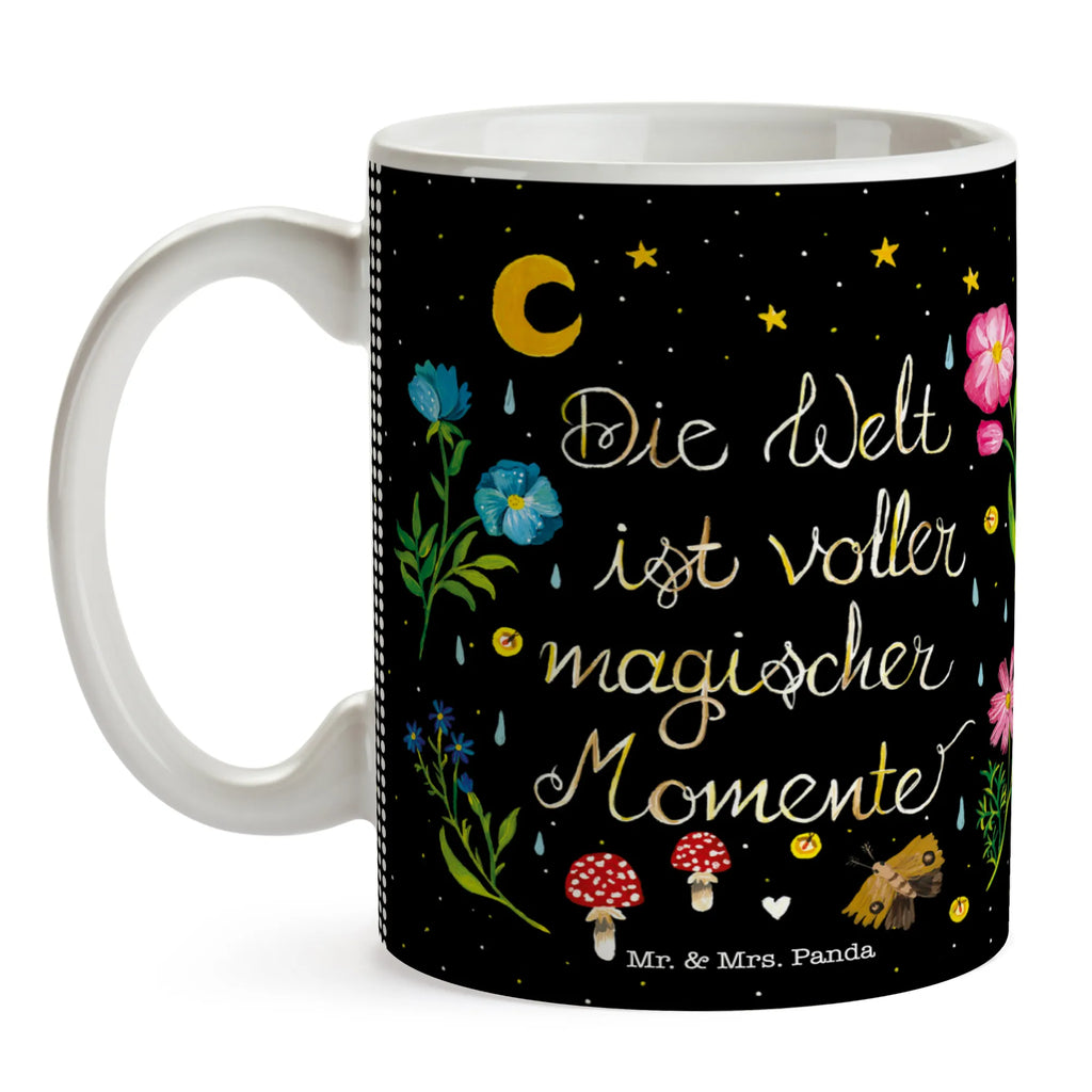 Mug Magic World novelty mug, latte mug, mug with quotes, porcelain mug, office mug, tea mug, custom mug, mug, mug with designs, personalized mug, gift mug, coffee mug, ceramic mug, Nature, joy of life, love, wisdom, flowers, saying beautiful, magic, black, night, motivation, Magic moments, saying positive