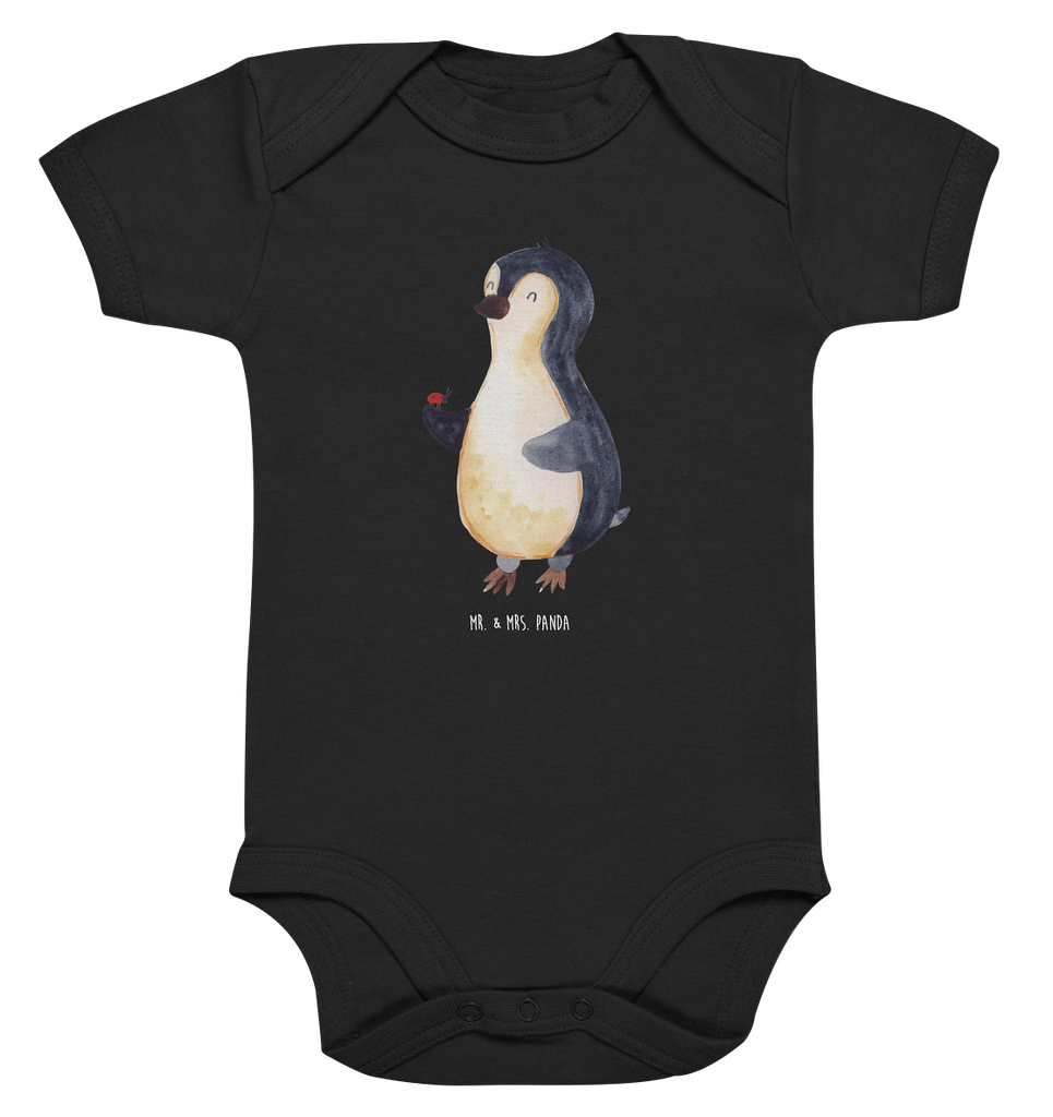 Organic Baby Body Pinguin Marienkäfer Babykleidung, Babystrampler, Strampler, Wickelbody, Baby Erstausstattung, Junge, Mädchen, Pinguin, Pinguine, Marienkäfer, Liebe, Wunder, Glück, Freude, Lebensfreude