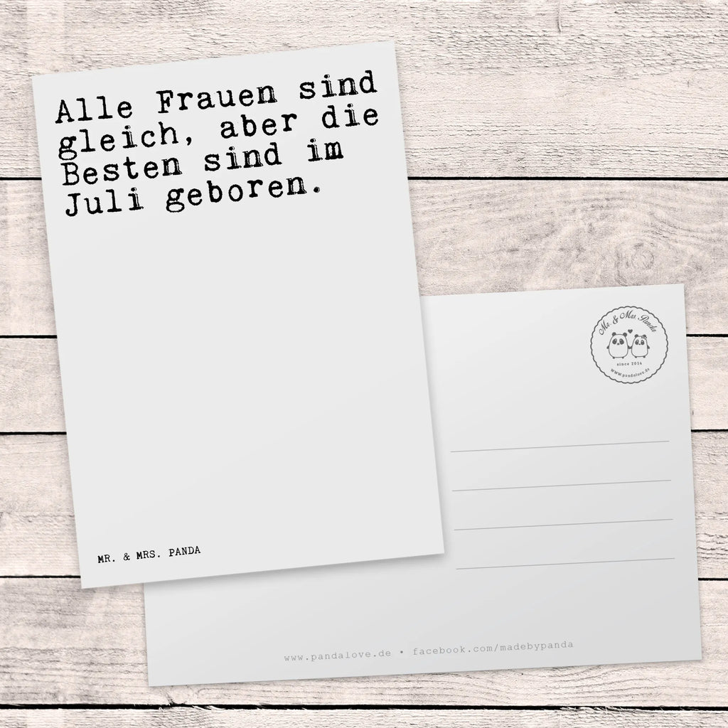 Postcard Alle Frauen sind gleich,... paper, gift card, invitation, gift, invitation card, letter, card, Postcard, postcards, saying, sayings, funny, wisdom, quotes, Sayings Proverbs Wisdom Quotes Funny Wisdom Words