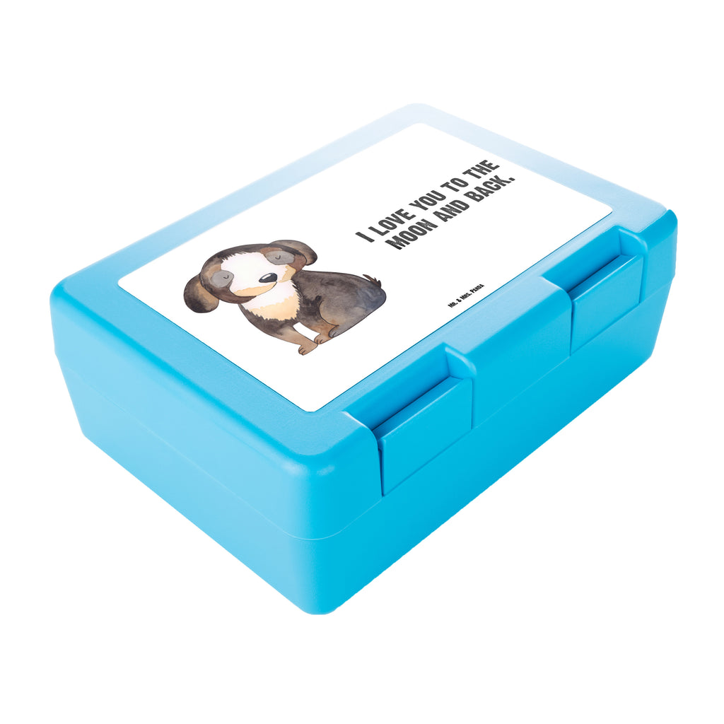 Brotdose Hund entspannt Brotbox, Snackbox, Lunch box, Butterbrotdose, Brotzeitbox, Hund, Hundemotiv, Haustier, Hunderasse, Tierliebhaber, Hundebesitzer, Sprüche, schwarzer Hund, Hundeliebe, Liebe, Hundeglück