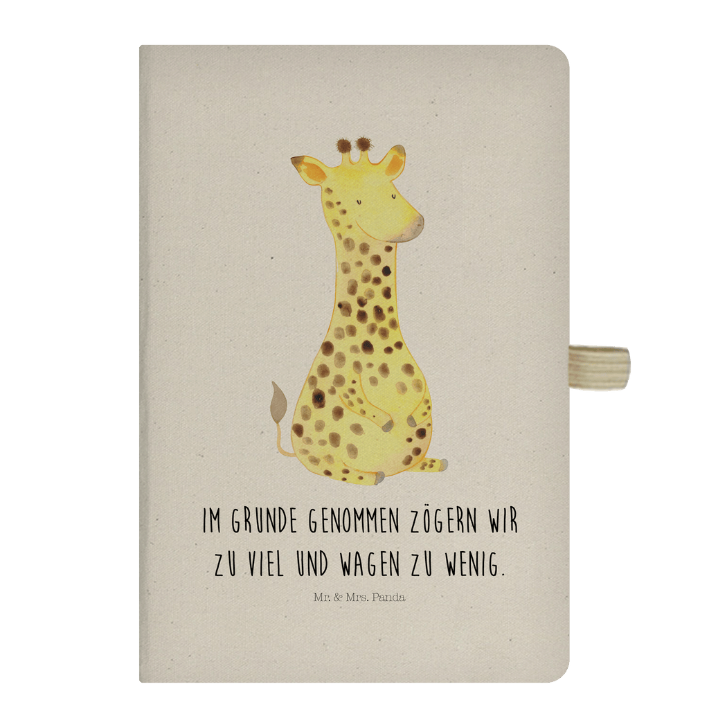 Baumwoll Notizbuch Giraffe Zufrieden Notizen, Eintragebuch, Tagebuch, Notizblock, Adressbuch, Journal, Kladde, Skizzenbuch, Notizheft, Schreibbuch, Schreibheft, Afrika, Wildtiere, Giraffe, Zufrieden, Glück, Abenteuer