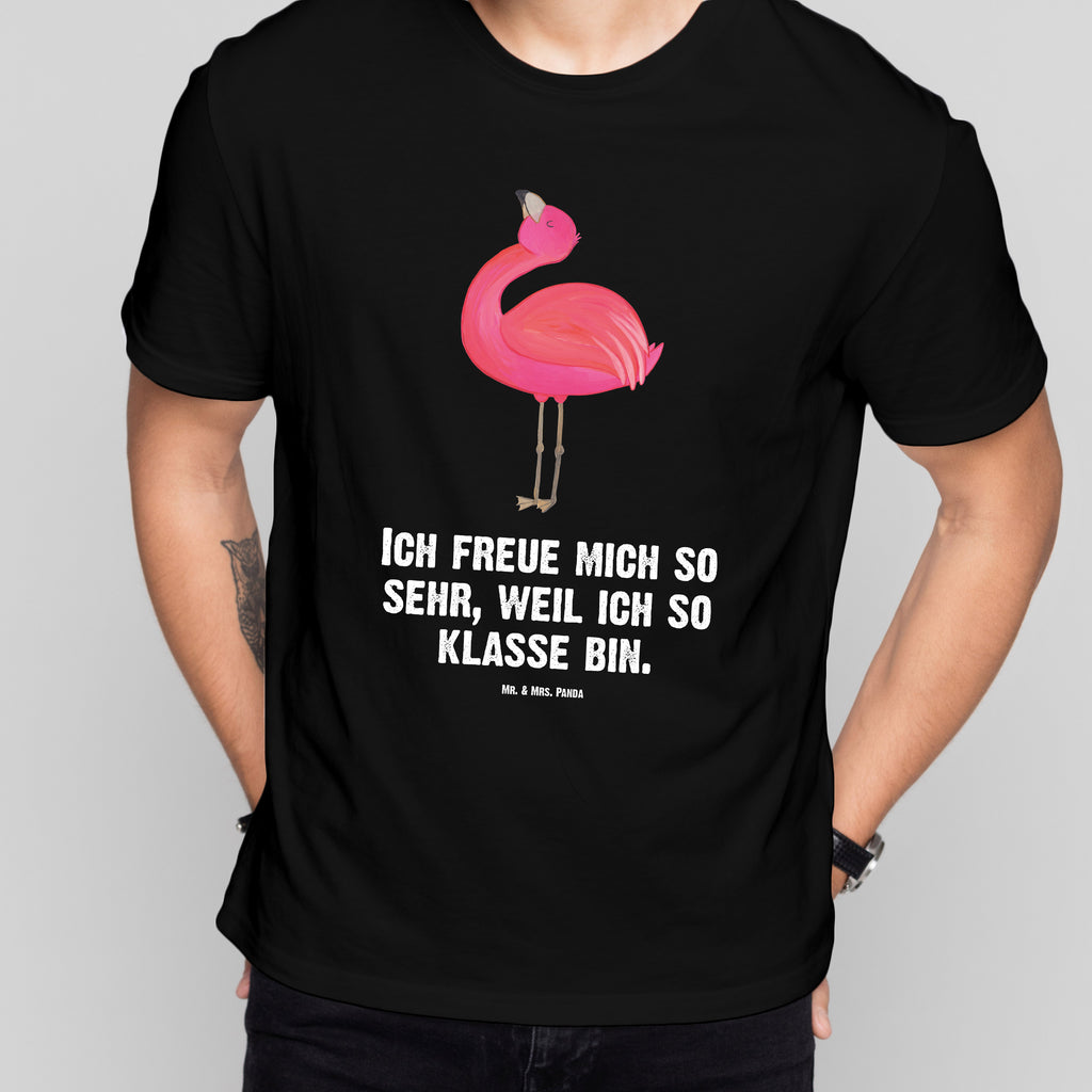 T-Shirt Standard Flamingo stolz T-Shirt, Shirt, Tshirt, Lustiges T-Shirt, T-Shirt mit Spruch, Party, Junggesellenabschied, Jubiläum, Geburstag, Herrn, Damen, Männer, Frauen, Schlafshirt, Nachthemd, Sprüche, Flamingo, stolz, Freude, Selbstliebe, Selbstakzeptanz, Freundin, beste Freundin, Tochter, Mama, Schwester
