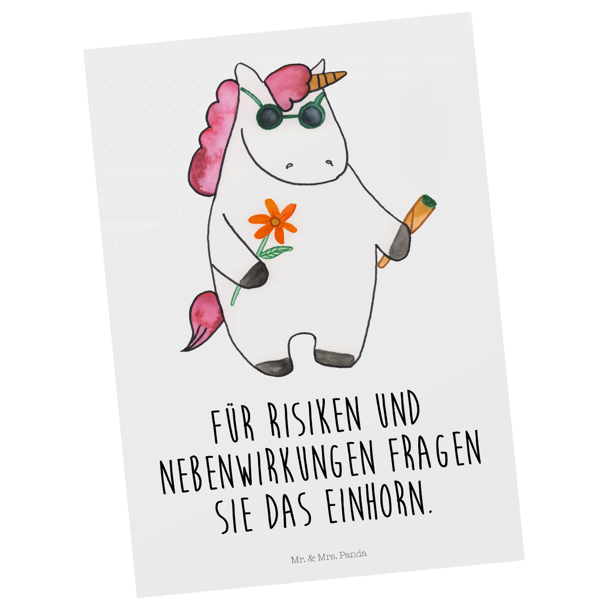 Pocztówka Jednorożec Woodstock Postkarten, Fotokarte, Motivkarte, einzelkarte, bildkarte, kunstkarte, Grußkarte, Ansichtskarten, Postkarte, Ansichtskarte, Designkarte, spruchkarte, Kunstkarten, Unicorn, Einhorn, Einhörner, Einhorn Deko, Joint, Alkohol, Party, Spaß. Lustig, Zigarette, Kiffen, Woodstock, Witzig