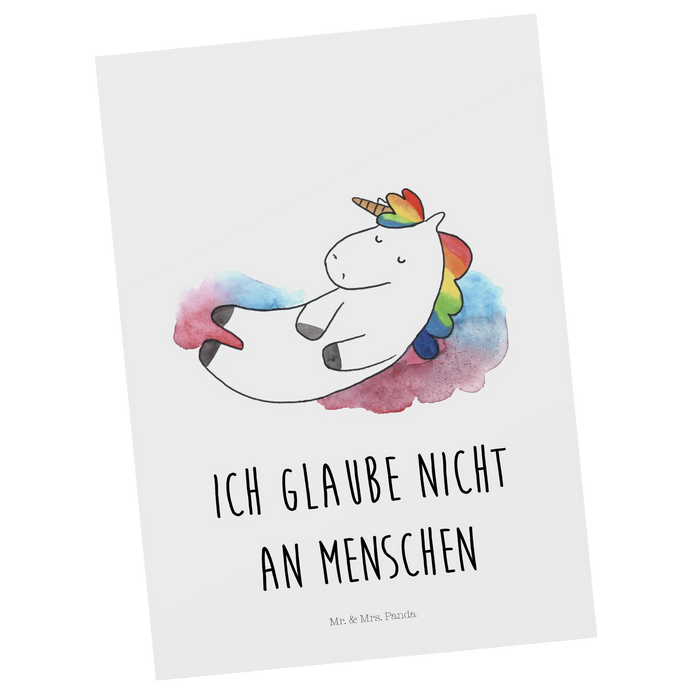 Postcard unicorn cloud 7