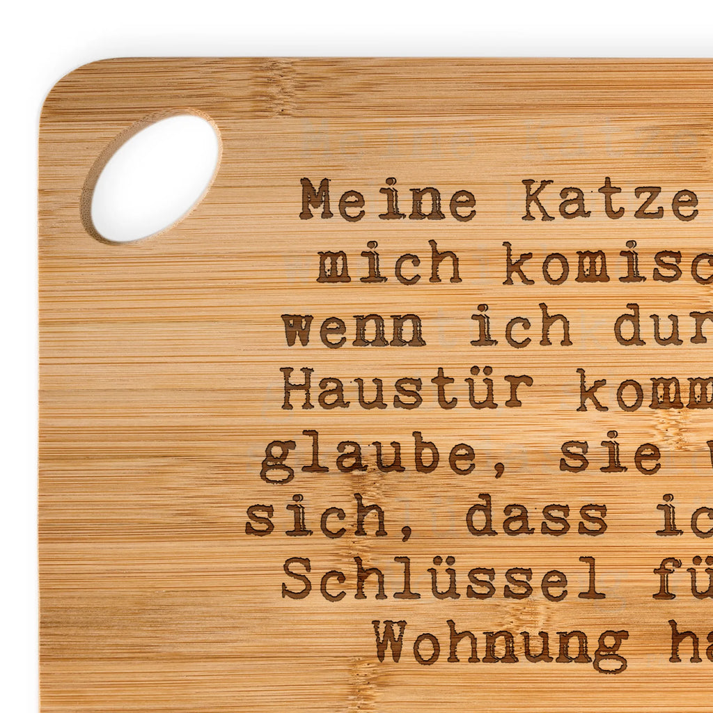 Holzbrettchen Meine Katze guckt mich... Holzbrettchen, Schneidebrett, Servierbrett, Hackbrett, Küchenbrett, Holzbrett, Brett, Frühstücksbrett, Spruch, Sprüche, lustige Sprüche, Weisheiten, Zitate, Spruch Geschenke, Spruch Sprüche Weisheiten Zitate Lustig Weisheit Worte