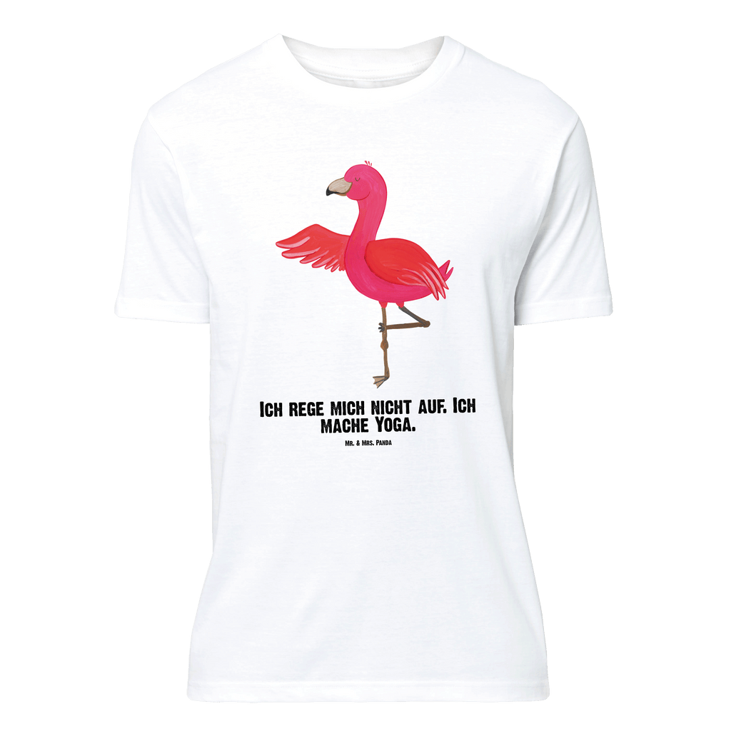 Personalisiertes T-Shirt Flamingo Yoga T-Shirt Personalisiert, T-Shirt mit Namen, T-Shirt mit Aufruck, Männer, Frauen, Wunschtext, Bedrucken, Flamingo, Vogel, Yoga, Namaste, Achtsamkeit, Yoga-Übung, Entspannung, Ärger, Aufregen, Tiefenentspannung