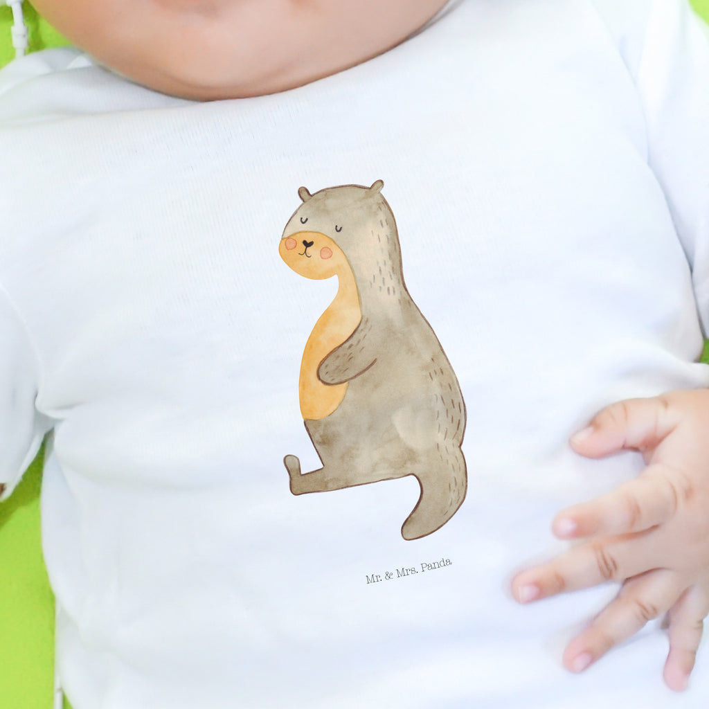 Organic Baby Shirt Otter Bauch Baby T-Shirt, Jungen Baby T-Shirt, Mädchen Baby T-Shirt, Shirt, Otter, Fischotter, Seeotter, Otter Seeotter See Otter