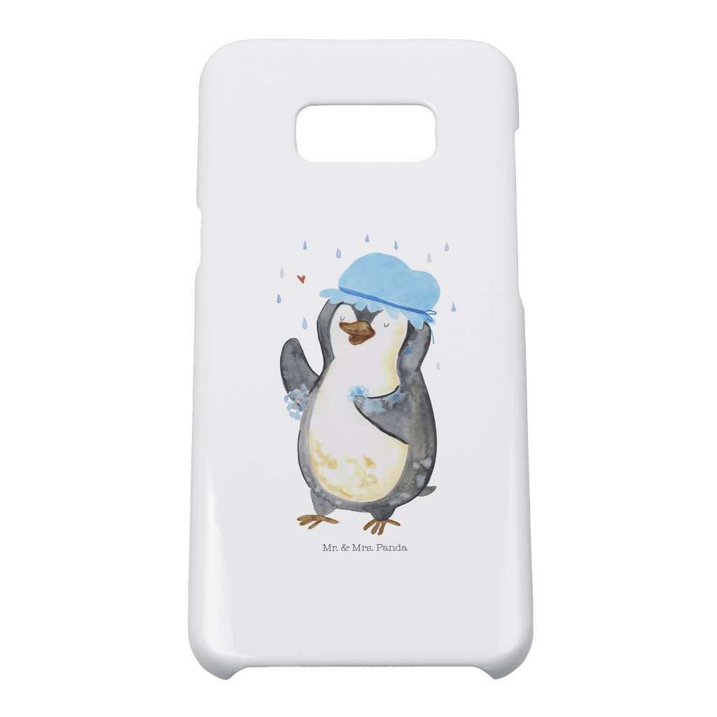 Handyhülle Pinguin duscht Handyhülle, Handycover, Cover, Handy, Hülle, Iphone 10, Iphone X, Pinguin, Pinguine, Dusche, duschen, Lebensmotto, Motivation, Neustart, Neuanfang, glücklich sein