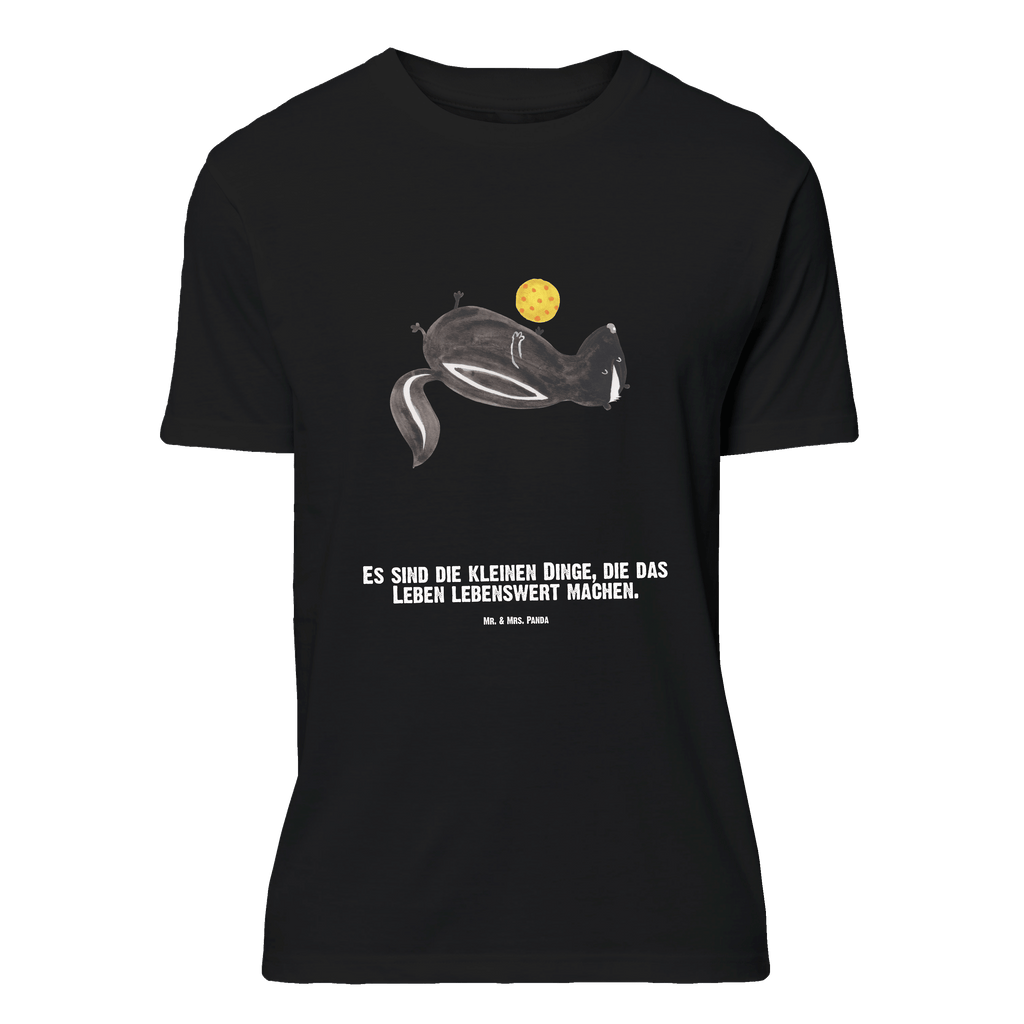 Personalisiertes T-Shirt Stinktier Ball T-Shirt Personalisiert, T-Shirt mit Namen, T-Shirt mit Aufruck, Männer, Frauen, Stinktier, Skunk, Wildtier, Raubtier, Stinker, Stinki, verspielt, Weisheit