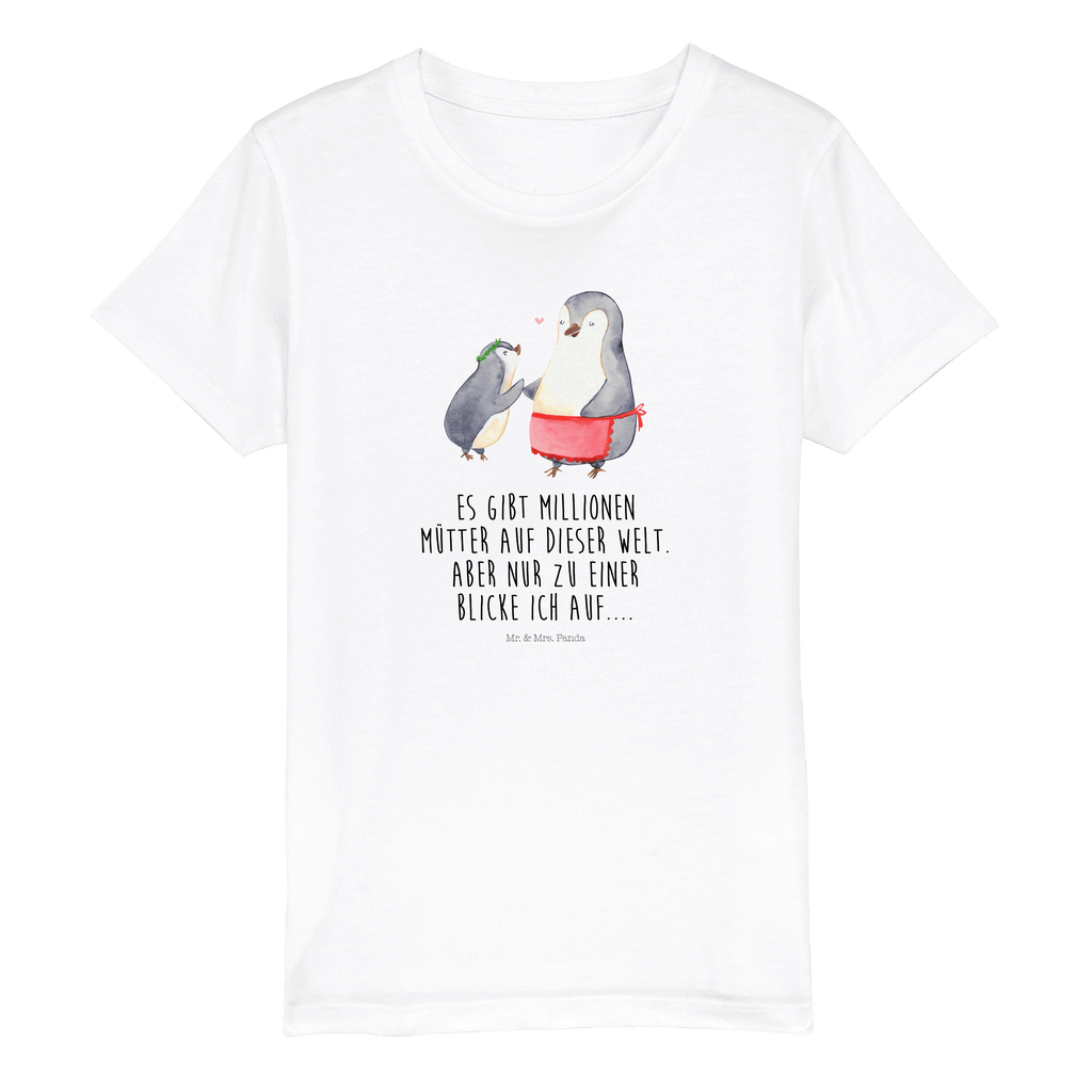 Organic Kinder T-Shirt Pinguin mit Kind Kinder T-Shirt, Kinder T-Shirt Mädchen, Kinder T-Shirt Jungen, Familie, Vatertag, Muttertag, Bruder, Schwester, Mama, Papa, Oma, Opa, Geschenk, Mami, Mutti, Mutter, Geburststag