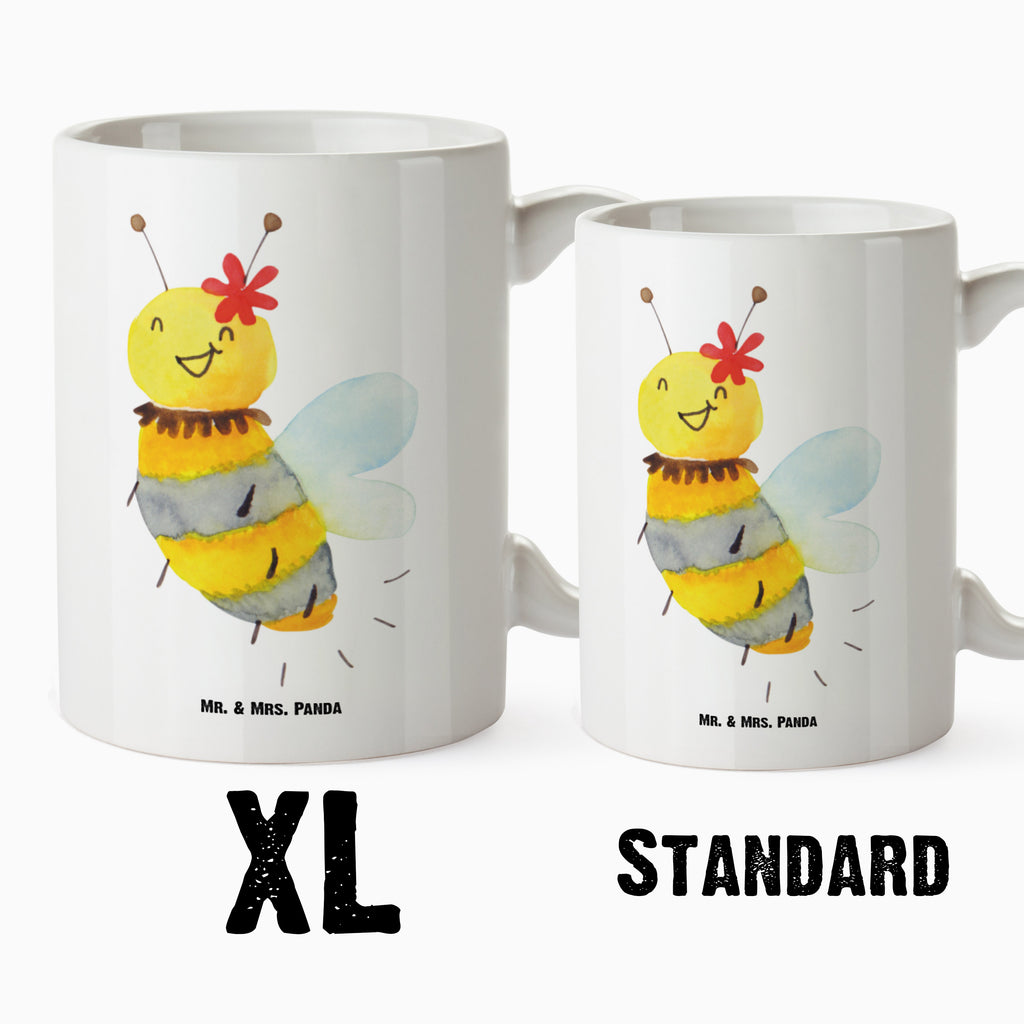 XL Tasse Biene Blume XL Tasse, Große Tasse, Grosse Kaffeetasse, XL Becher, XL Teetasse, spülmaschinenfest, Jumbo Tasse, Groß, Biene, Wespe, Hummel