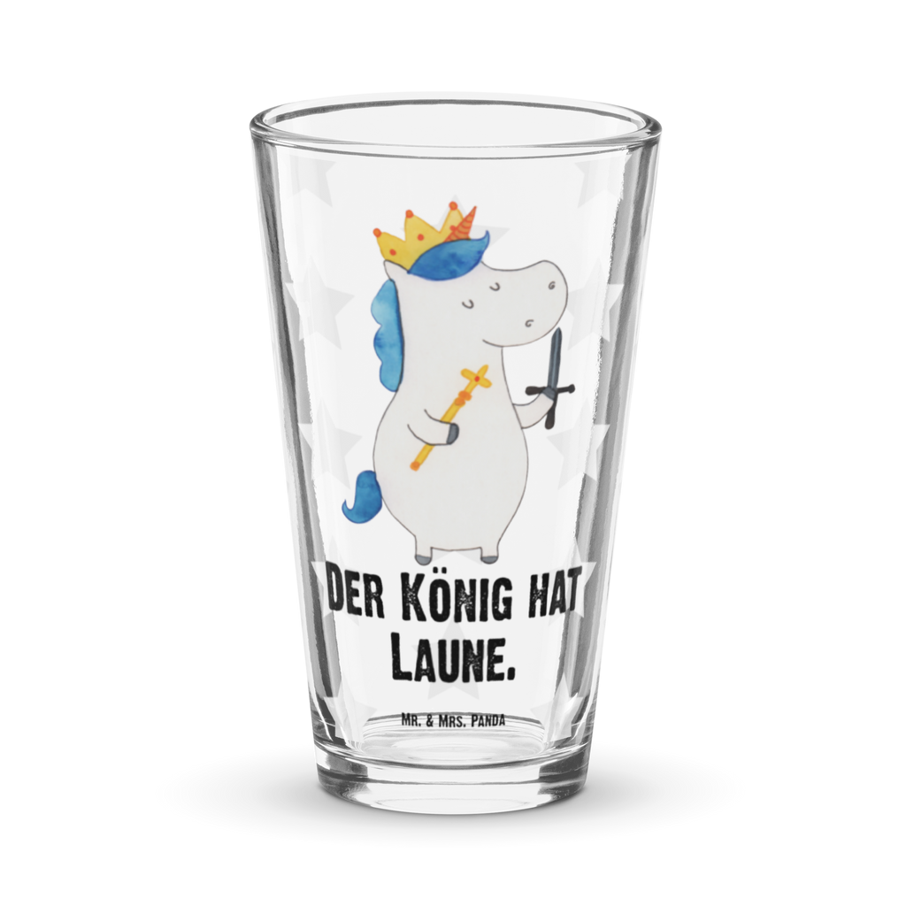 Premium Trinkglas Einhorn König mit Schwert Trinkglas, Glas, Pint Glas, Bierglas, Cocktail Glas, Wasserglas, Einhorn, Einhörner, Einhorn Deko, Pegasus, Unicorn, König, Ritter, Mittelalter