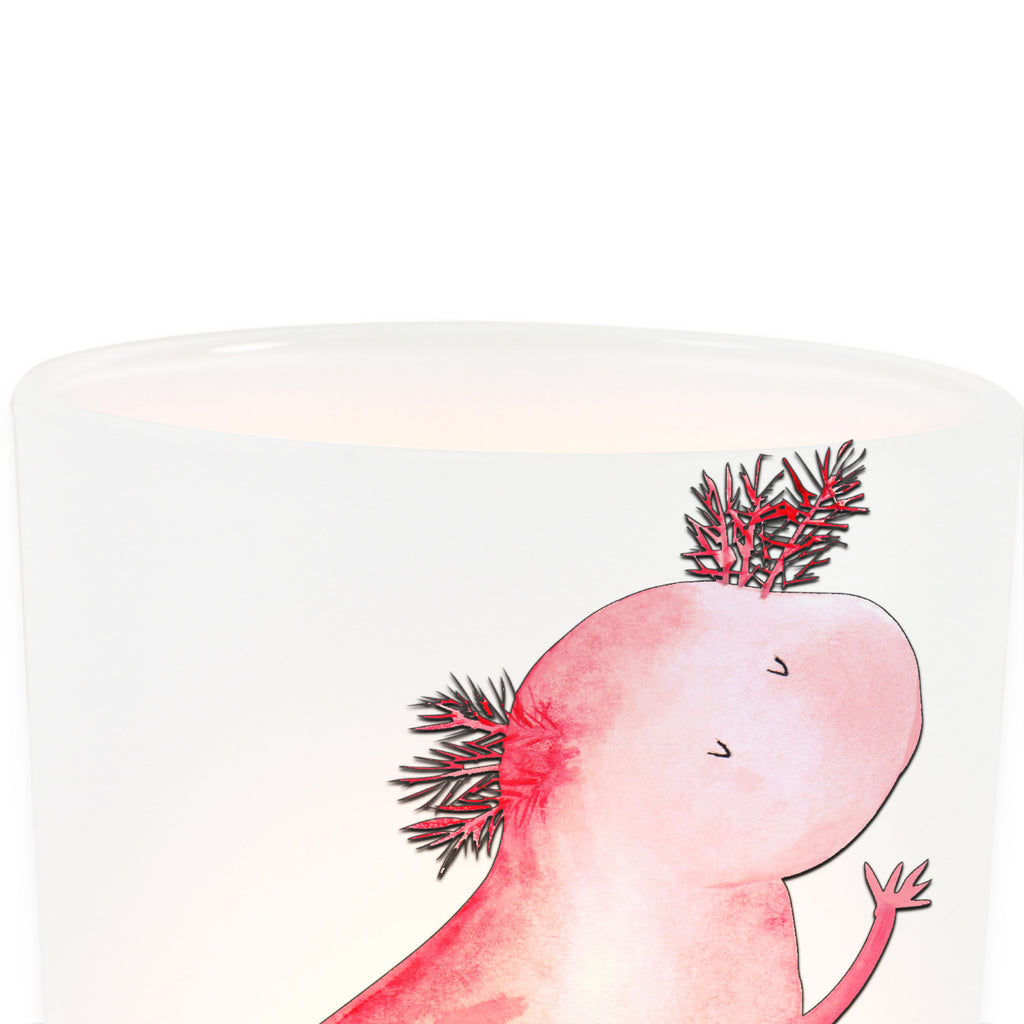 Windlicht Axolotl tanzt Windlicht Glas, Teelichtglas, Teelichthalter, Teelichter, Kerzenglas, Windlicht Kerze, Kerzenlicht, Axolotl, Molch, Axolot, Schwanzlurch, Lurch, Lurche, Dachschaden, Sterne, verrückt, Freundin, beste Freundin