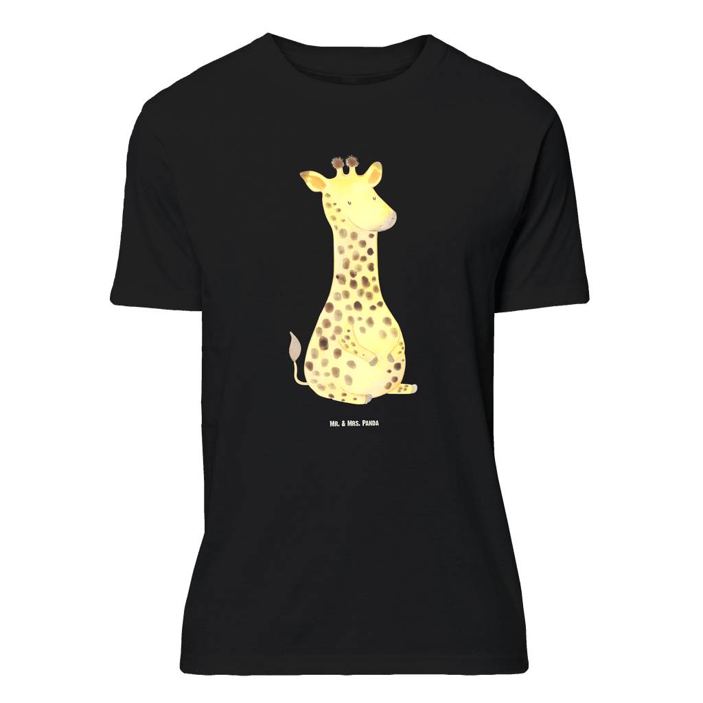 T-Shirt Standard Giraffe Zufrieden T-Shirt, Shirt, Tshirt, Lustiges T-Shirt, T-Shirt mit Spruch, Party, Junggesellenabschied, Jubiläum, Geburstag, Herrn, Damen, Männer, Frauen, Schlafshirt, Nachthemd, Sprüche, Afrika, Wildtiere, Giraffe, Zufrieden, Glück, Abenteuer