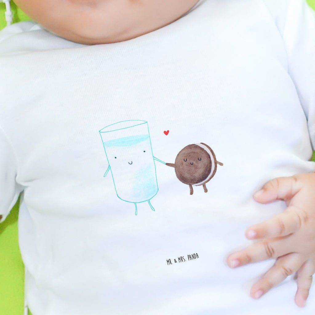 Organic Baby Shirt Milch Keks Baby T-Shirt, Jungen Baby T-Shirt, Mädchen Baby T-Shirt, Shirt, Tiermotive, Gute Laune, lustige Sprüche, Tiere, Milk, Cookie, Milch, Keks, Kekse, Kaffee, Einladung Frühstück, Motiv süß, romantisch, perfektes Paar