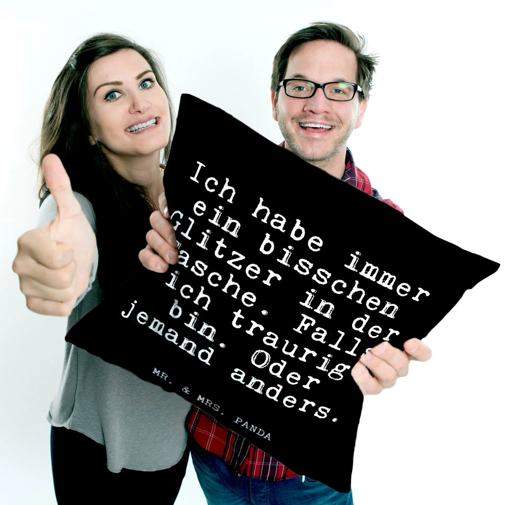 Cushion Ich habe immer ein... soft, pad, 40 x 40, bedroom, sofa, settee, cushion, fluffy, Pillow, 40x40, couch, pillows, pillow case, bed, saying, sayings, funny, wisdom, quotes, Glizzer Spell Proverbs Wisdom Quotes Funny Wisdom Words