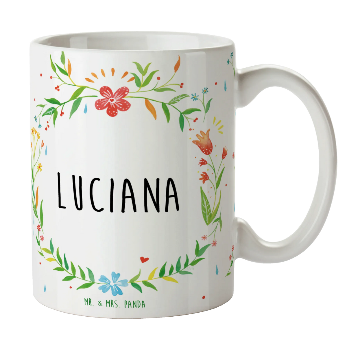 Mug Luciana gift mug, ceramic mug, latte mug, tea mug, personalized mug, mug, custom mug, mug with quotes, novelty mug, coffee mug, office mug, mug with designs, porcelain mug, flower love sea of flowers flower meadow