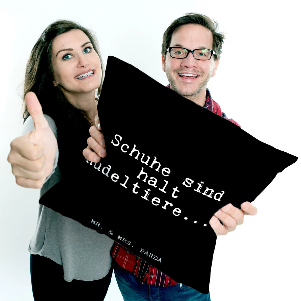 Cushion Schuhe sind halt Rudeltiere....... soft, bedroom, pad, Pillow, pillow case, sofa, settee, cushion, 40x40, 40 x 40, bed, pillows, fluffy, couch, saying, sayings, funny, wisdom, quotes, Glizzer Spell Proverbs Wisdom Quotes Funny Wisdom Words