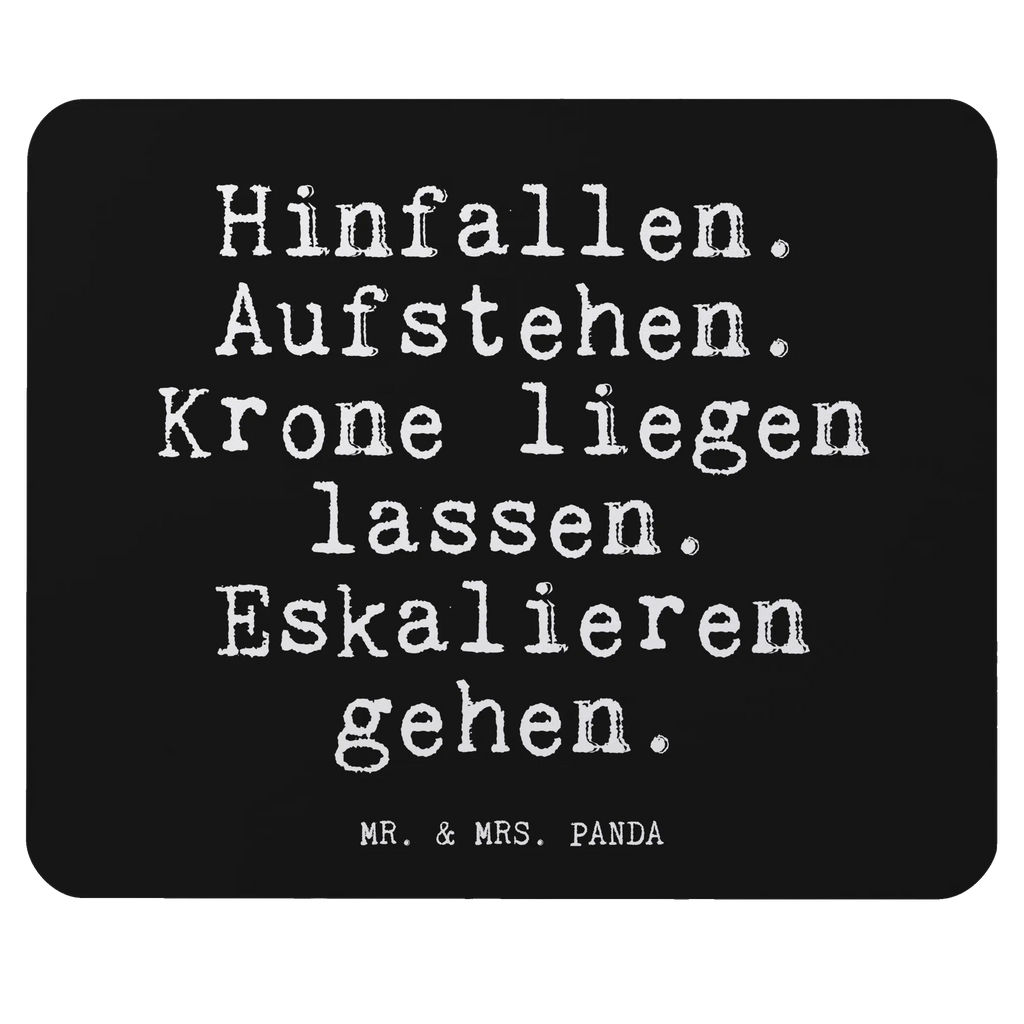 Mauspad Fun Talk Hinfallen. Aufstehen. Krone liegen lassen. Eskalieren gehen. Computer zubehör, PC Zubehör, Mauspad Büro, Einzigartiges Mauspad, Büroausstattung, Mauspad, Mousepad, Mausunterlage, Designer Mauspad, Arbeitszimmer, Spruch, Sprüche, lustige Sprüche, Weisheiten, Zitate, Spruch Geschenke, Glizer Spruch Sprüche Weisheiten Zitate Lustig Weisheit Worte