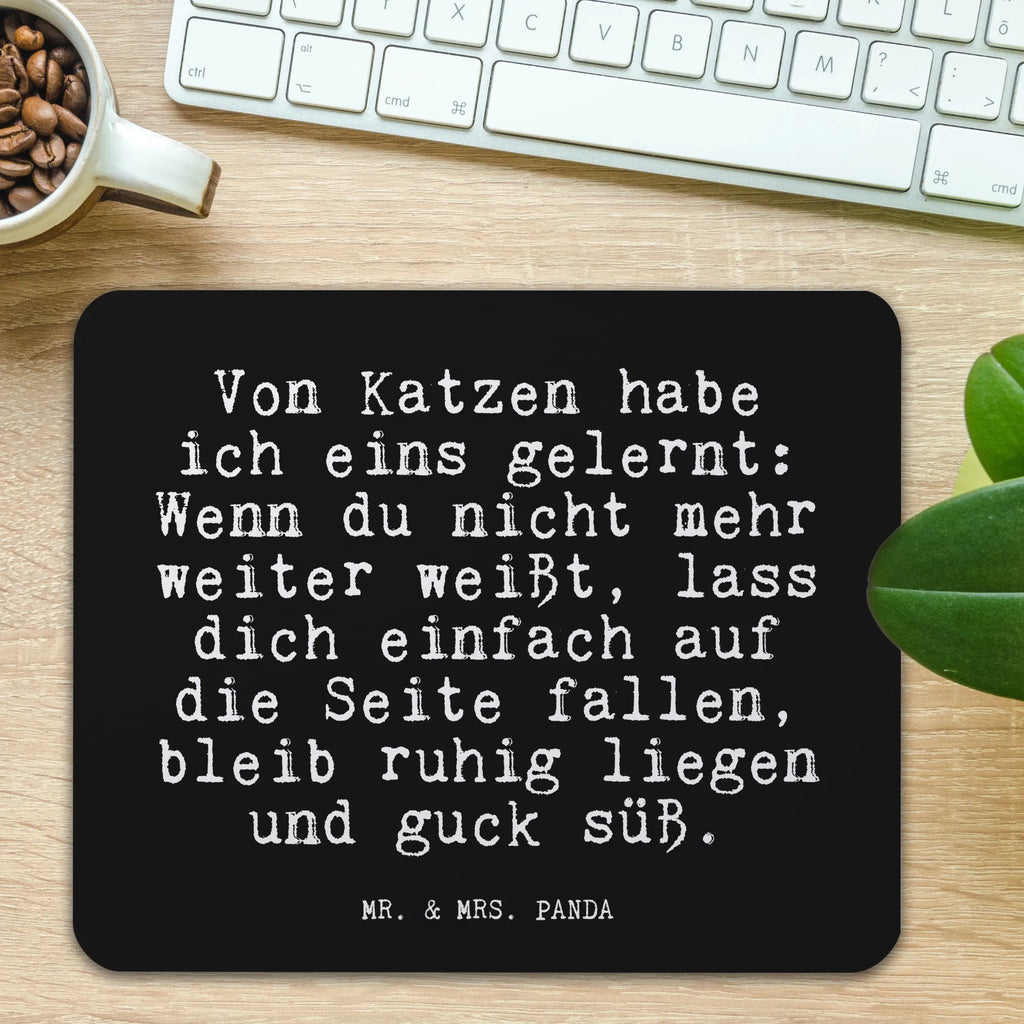 Mouse mat Von Katzen habe ich... Gift, saying, Print, Motif, Mouse, Mouse Pad, mousepad, Pad, fun, PC, Student, Study, Office, Work, sayings, funny, wisdom, quotes, Glizzer Spell Proverbs Wisdom Quotes Funny Wisdom Words