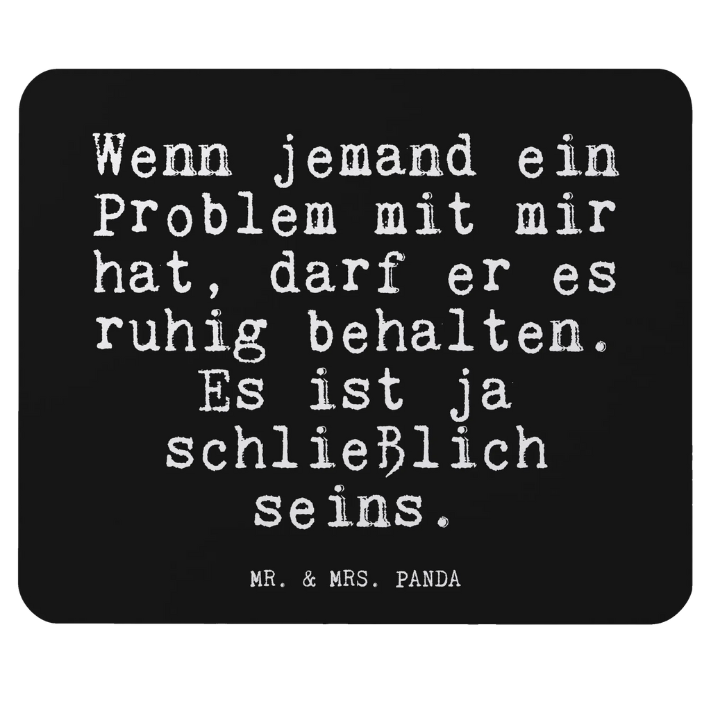 Podkładka pod mysz Wenn jemand ein Problem... Przysłowie, przysłowia, zabawne przysłowia, mądrości, cytaty, prezenty z przysłowiami