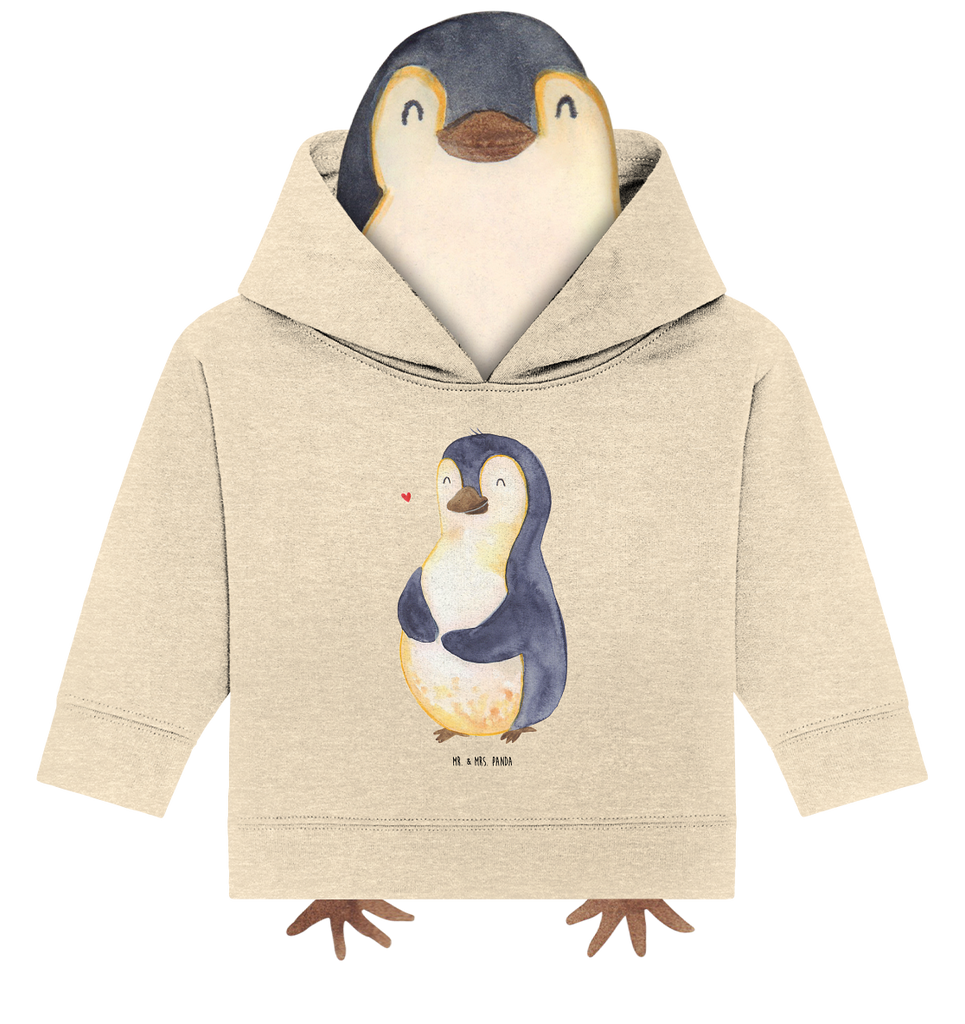 Organic Baby Hoodie Pinguin Diät Baby Kapuzenshirt, Baby Kapuzensweatshirt, Baby Hoodie, Baby Pullover, Pinguin, Pinguine, Diät, Abnehmen, Abspecken, Gewicht, Motivation, Selbstliebe, Körperliebe, Selbstrespekt