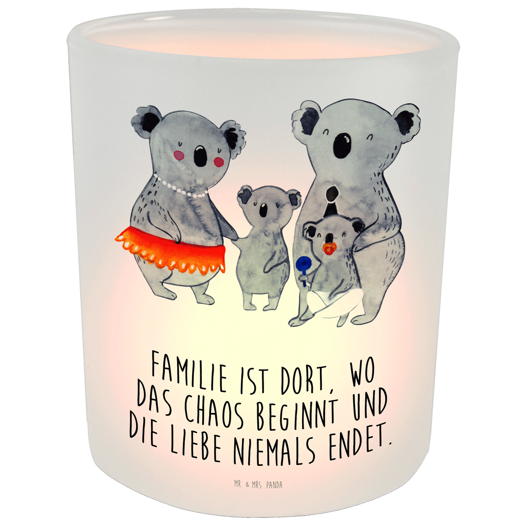 Windlicht Koala Familie Windlicht Glas, Teelichtglas, Teelichthalter, Teelichter, Kerzenglas, Windlicht Kerze, Kerzenlicht, Familie, Vatertag, Muttertag, Bruder, Schwester, Mama, Papa, Oma, Opa, Koala, Koalas, Family, Kinder, Geschwister, Familienleben