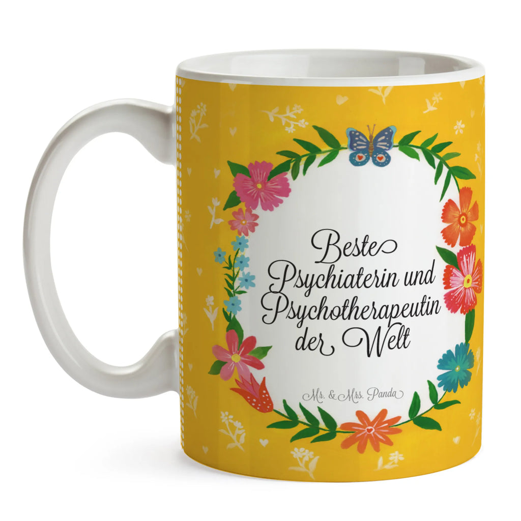 Mug Psychiaterin und Psychotherapeutin office mug, gift mug, tea mug, personalized mug, coffee mug, mug with quotes, mug with designs, latte mug, novelty mug, mug, ceramic mug, porcelain mug, custom mug, Flowers Love Flower
