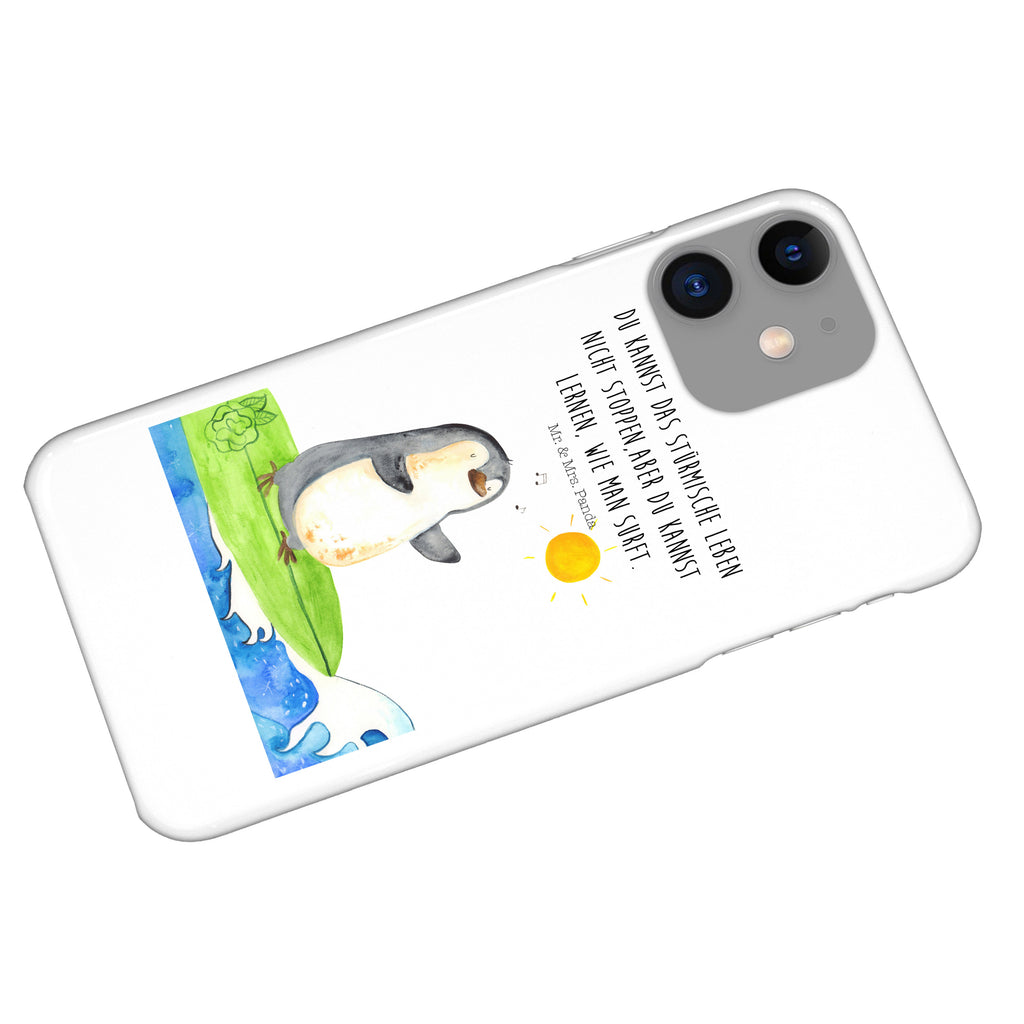 Handyhülle Pinguin Surfer Handyhülle, Handycover, Cover, Handy, Hülle, Iphone 10, Iphone X, Pinguin, Pinguine, surfen, Surfer, Hawaii, Urlaub, Wellen, Wellen reiten, Portugal
