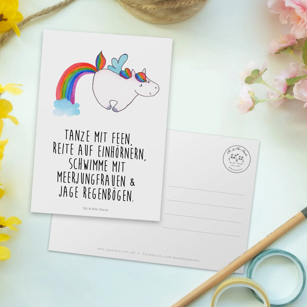 Postcard unicorn Pegasus Postcard, card, gift card, gift, invitation card, invitation, letter, paper, postcards, unicorn, unicorns, rainbow, Unicorn, playing, glitter, growing up, saying fun, reality, unicorn love, pegasus