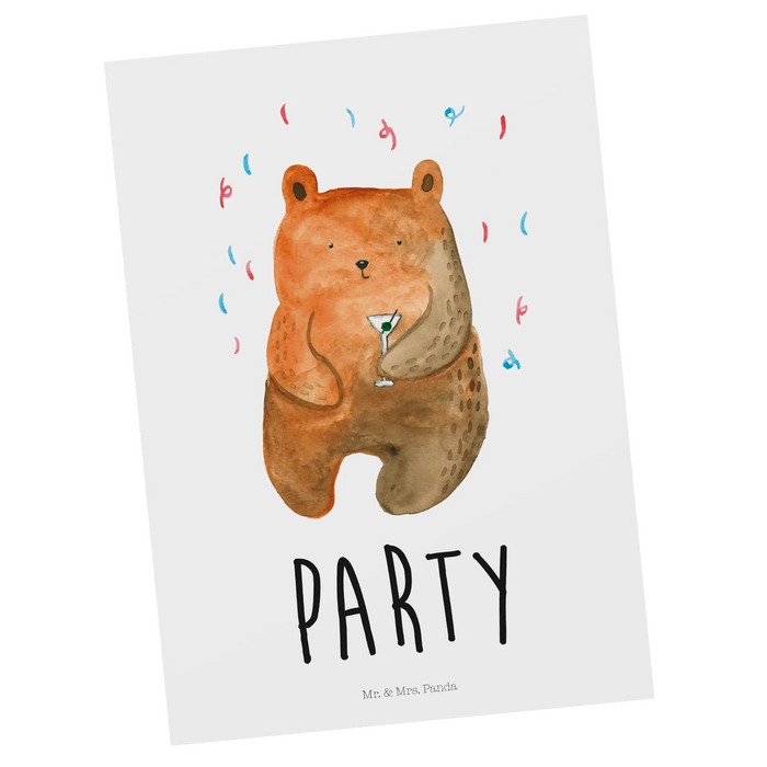 Postcard bear party