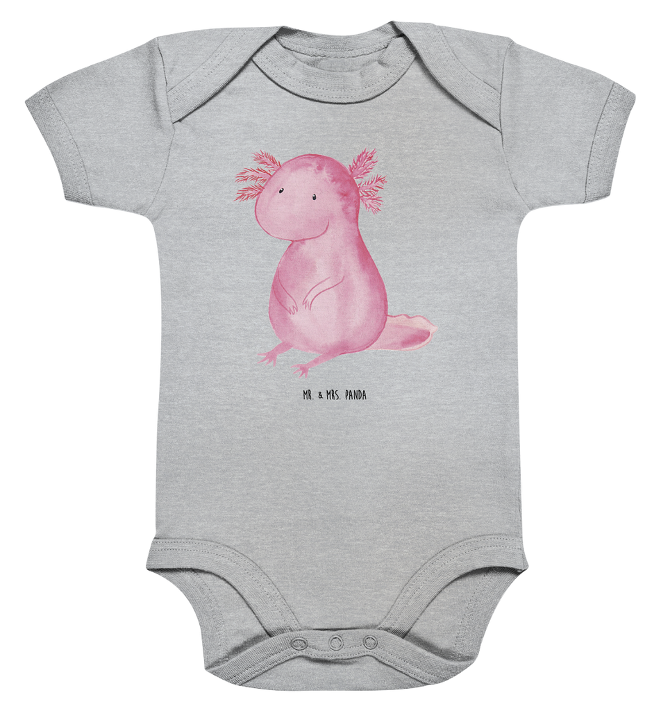 Organic Baby Body Axolotl null Babykleidung, Babystrampler, Strampler, Wickelbody, Baby Erstausstattung, Junge, Mädchen, Axolotl, Molch, Axolot, vergnügt, fröhlich, zufrieden, Lebensstil, Weisheit, Lebensweisheit, Liebe, Freundin