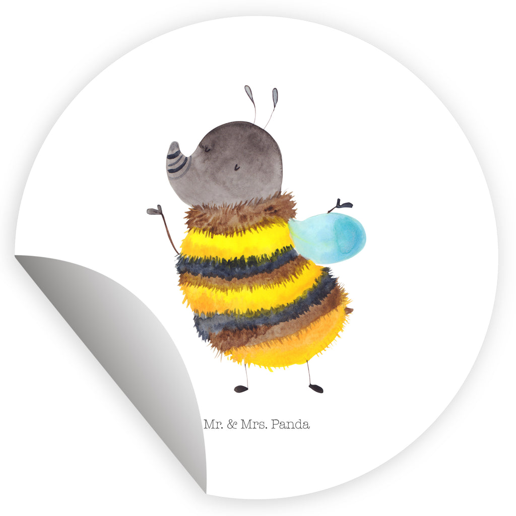 Rund Aufkleber Hummel flauschig Sticker, Aufkleber, Etikett, Tiermotive, Gute Laune, lustige Sprüche, Tiere, Hummel, Flauschig, Biene, Blume, Natur