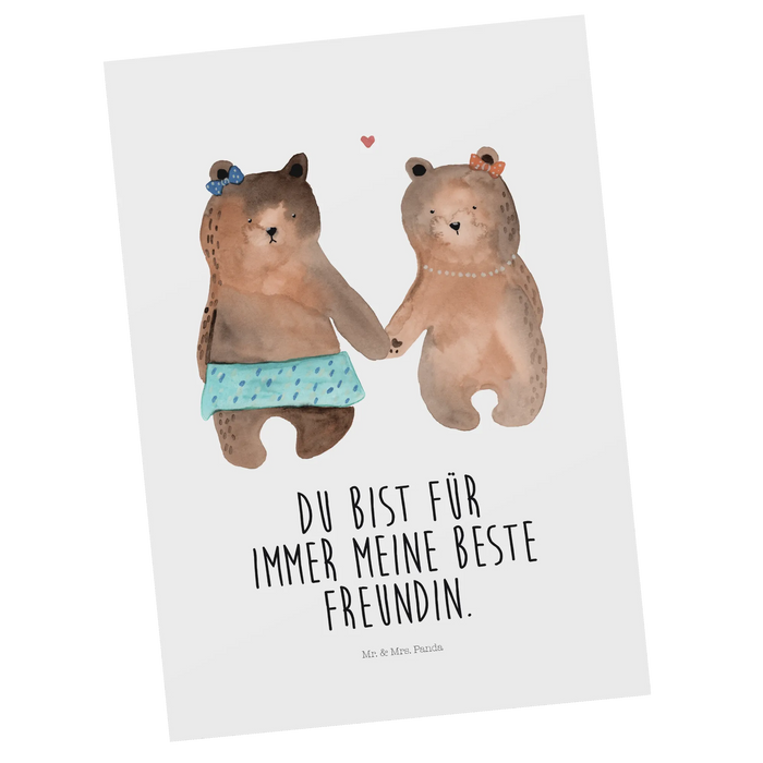 Postcard bear Girlfriend