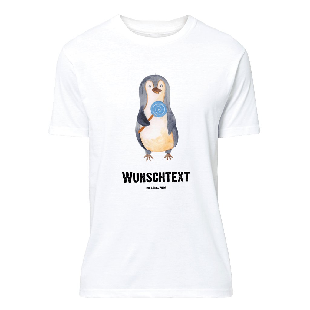 Personalisiertes T-Shirt Pinguin Lolli T-Shirt Personalisiert, T-Shirt mit Namen, T-Shirt mit Aufruck, Männer, Frauen, Pinguin, Pinguine, Lolli, Süßigkeiten, Blödsinn, Spruch, Rebell, Gauner, Ganove, Rabauke