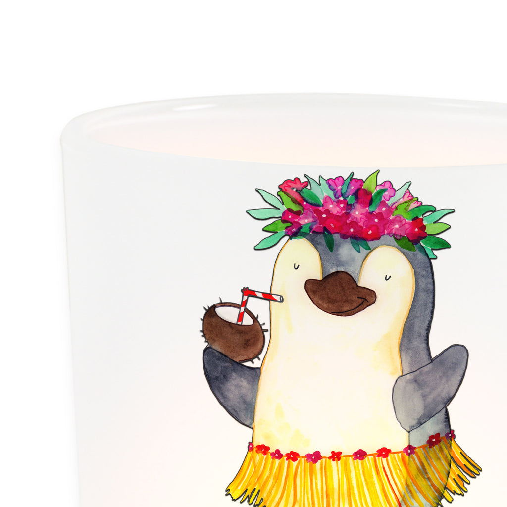 Windlicht Pinguin Kokosnuss Windlicht Glas, Teelichtglas, Teelichthalter, Teelichter, Kerzenglas, Windlicht Kerze, Kerzenlicht, Pinguin, Aloha, Hawaii, Urlaub, Kokosnuss, Pinguine