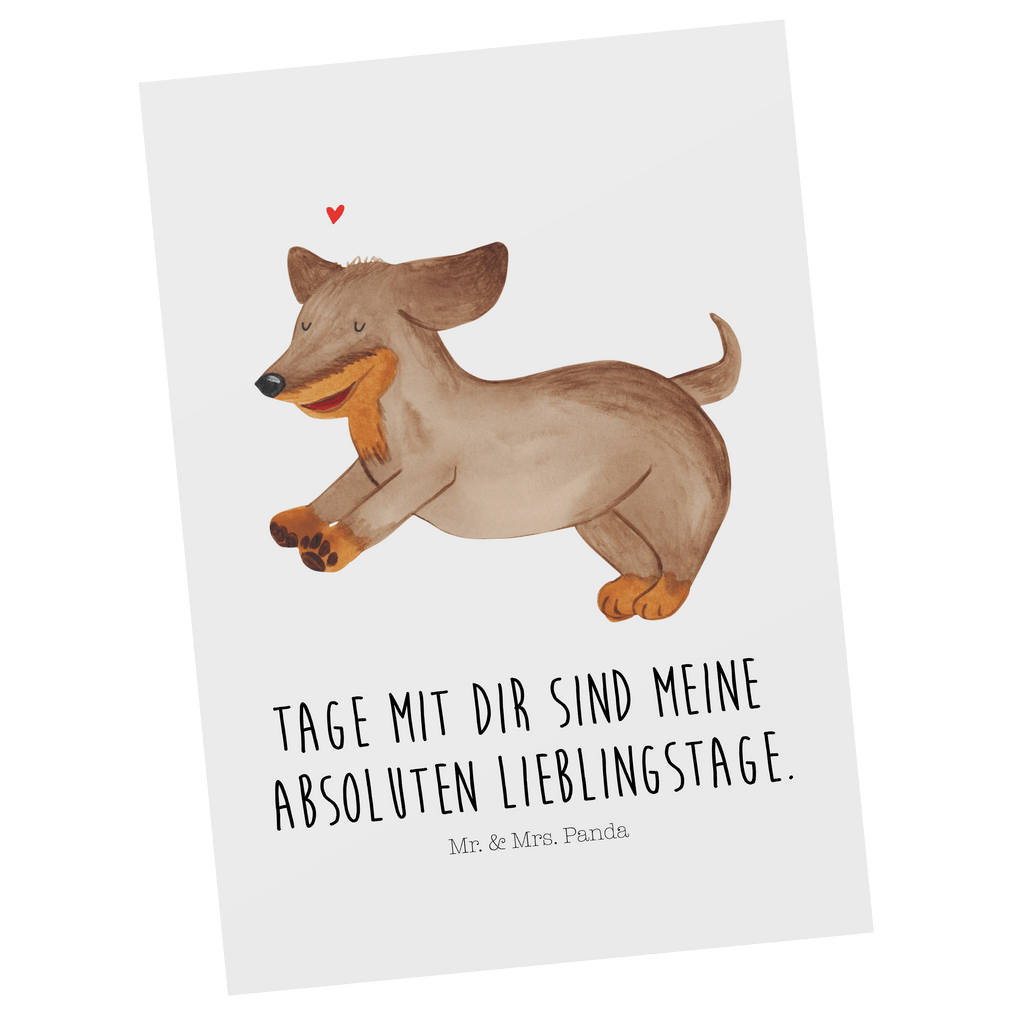 Postkarte Hund Dackel fröhlich Postkarte, Karte, Geschenkkarte, Grußkarte, Einladung, Ansichtskarte, Geburtstagskarte, Einladungskarte, Dankeskarte, Hund, Hundemotiv, Haustier, Hunderasse, Tierliebhaber, Hundebesitzer, Sprüche, Hunde, Dackel, Dachshund, happy dog