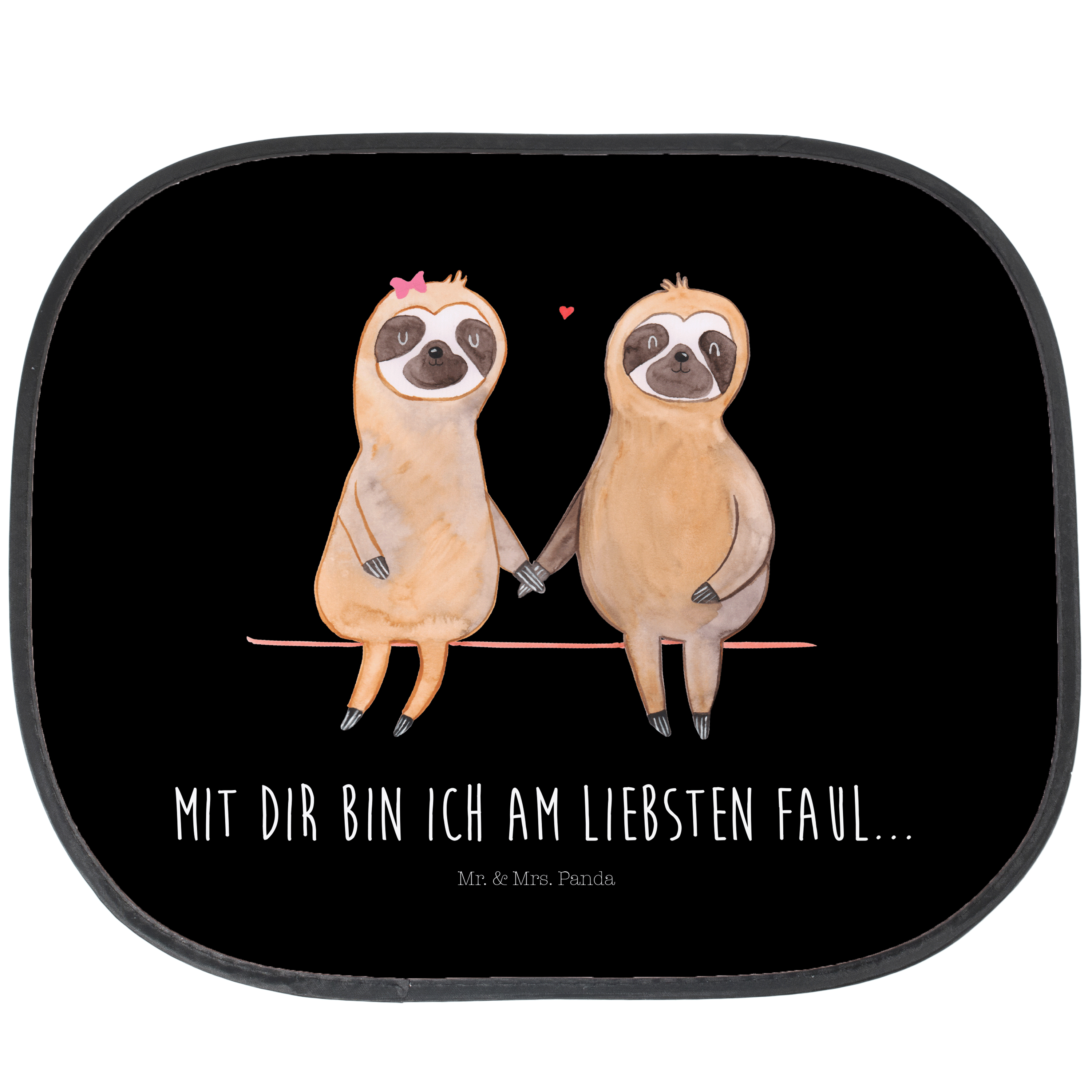 Auto Sonnenschutz Faultier Pärchen – Mr. & Mrs. Panda