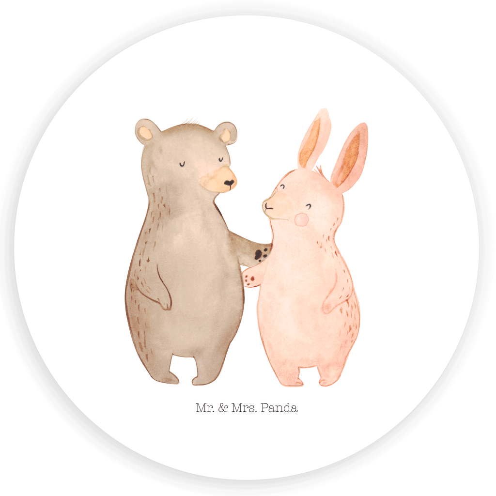 Rund Aufkleber Bär Hase Umarmen Sticker, Aufkleber, Etikett, Liebe, Partner, Freund, Freundin, Ehemann, Ehefrau, Heiraten, Verlobung, Heiratsantrag, Liebesgeschenk, Jahrestag, Hocheitstag, Freunde, bester Freund, Hase, Bär, Bärchen, best friends