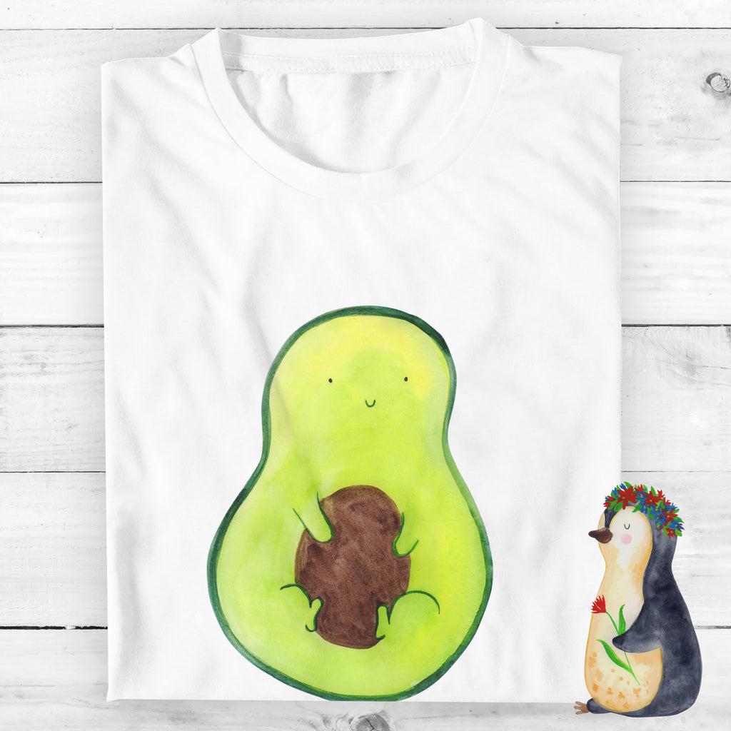 Personalisiertes T-Shirt Avocado mit Kern T-Shirt Personalisiert, T-Shirt mit Namen, T-Shirt mit Aufruck, Männer, Frauen, Avocado, Veggie, Vegan, Gesund, Avokado, Avocadokern, Kern, Pflanze, Spruch Leben