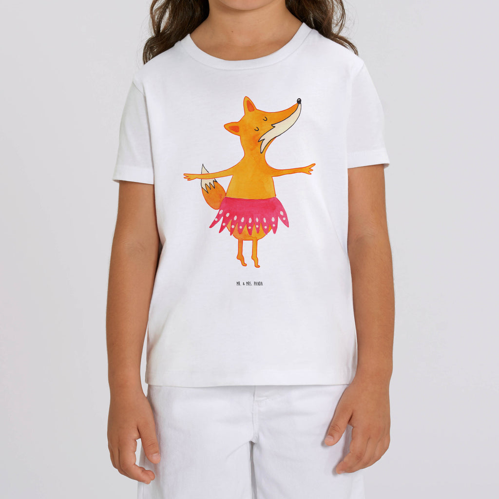 Organic Kinder T-Shirt Fuchs Ballerina Kinder T-Shirt, Kinder T-Shirt Mädchen, Kinder T-Shirt Jungen, Fuchs, Fuchs Spruch, Füchse, Füchsin, Ballerina, Ballett, Tänzerin, Tanzen, Party, Einladung, Geburtstag